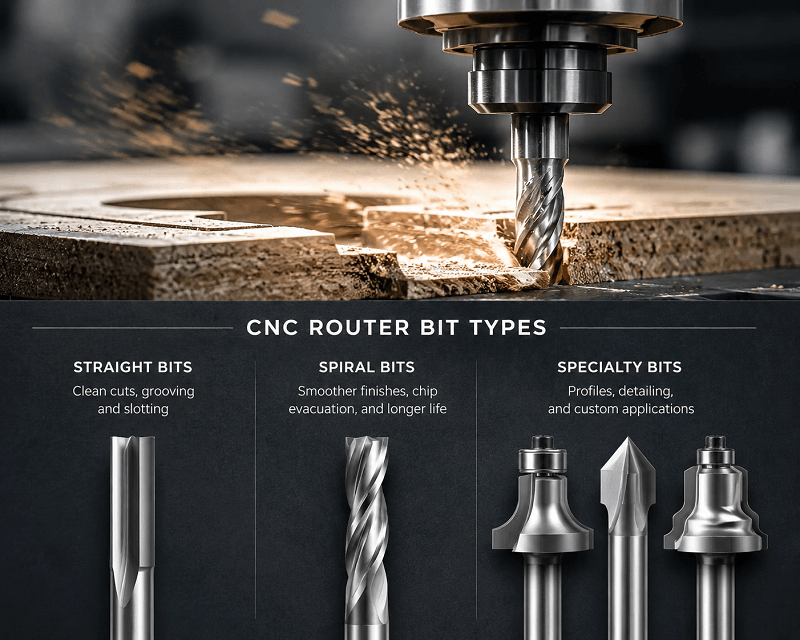 CNC Router Bit Types Overview